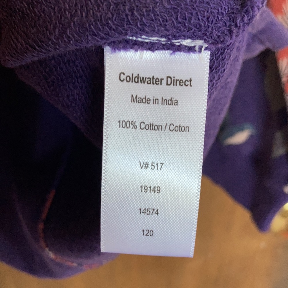 Coldwater Creek floral print top pullover seaming design on back casual S - Picture 16 of 17
